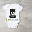 Handmade Personalized Batman Inspired Bodysuit Size 3 To 6 Months other sizes av