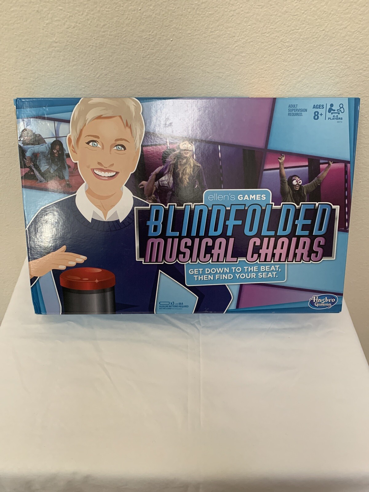 Ellen Blindfolded Musical Chairs Interactive Party Hilarious Board Game
