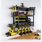 Power Tool Organizer Wall Mount Garage Tool Organizer Storage Rack 2/4 Layers