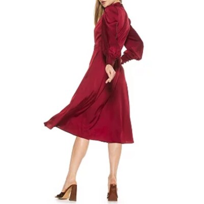 alexia admor fit and flare dress Alexia Admor Women's Sophie Crewneck Fit And Flare Dress, Black, 2 main image 0
