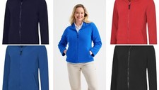 Uneek Full Zip Fleece Jackets, LADIES Fleece Anti pill Micro winter fleece UC608