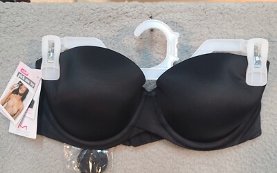 Maidenform Bra Size 36D Black SN6990 Ultimate Stay Put Power Band Strapless
