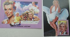 6 estampillas en bloque de Mongolia Marilyn Monroe, 1995 