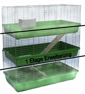 XXL-HEIMTIERCENTER Erweiterung Hasenkäfig Nagerkäfig Kaninchenkäfig Käfig Stall Meerschweinchen