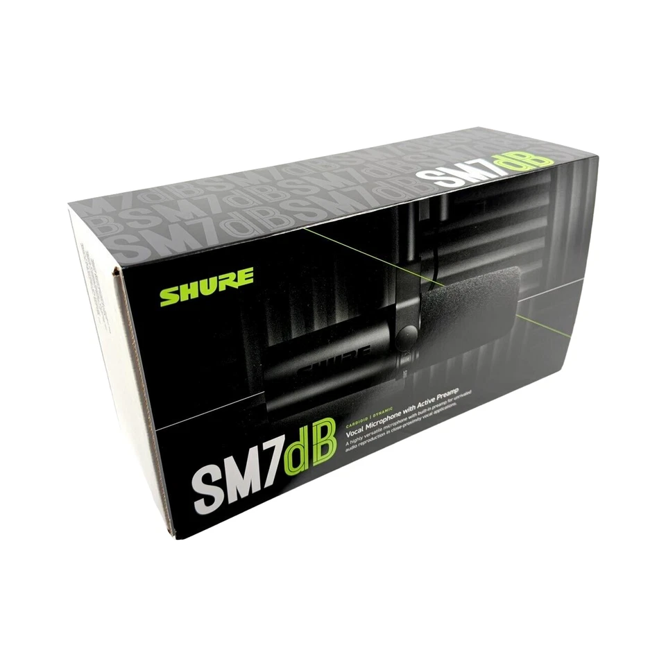 New Shure SM7dB Dynamic Microphone Built In Preamp Streaming Podcast Recording - Image 2 of 4