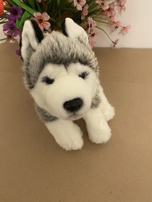 Smyths Toys Blue Eye Husky Wolf weiches Plüschtier sauber sehr guter Zustand 30 cm Stofftier 84