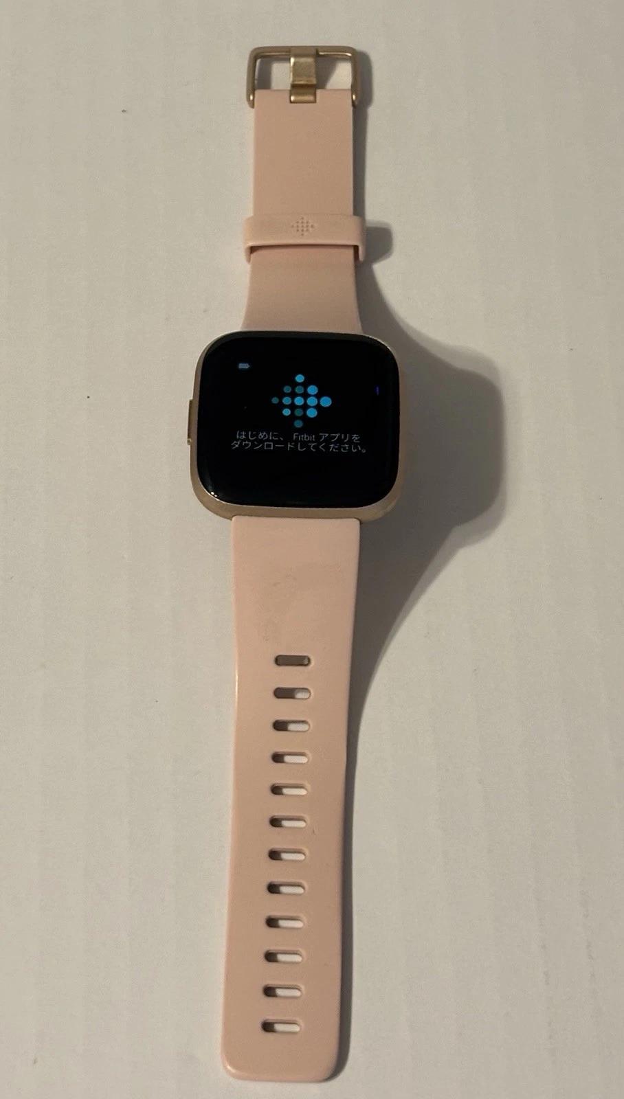 Fitbit Versa 2 Health & Fitness Smart Watch Copper Rose / Pink Band FB507