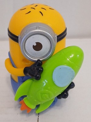 Despicable Me Minion McDonald s Happy Meal Toy with Green Toy Rocket