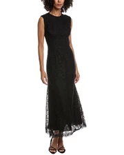 Lela Rose Tulip Lace Midi Dress Women's Black 4