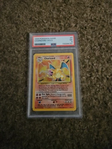 1999 Pokemon Charizard-Holo Game #4 PSA 5 EX Charizard-Holo Pokemon Card