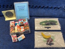 DOLLHOUSE MINI FOOD items Assorted MINIATURES 1:12 SCALE