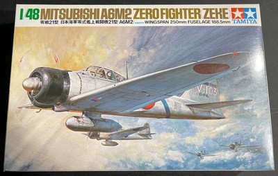 Tamiya Mitsubishi A6M2 Zero Fighter Zeke 61016 1/48 NIB Model Kit Sullys Hobbies