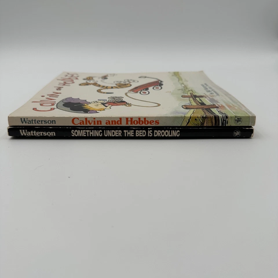 Lot Of 2 Calvin and Hobbes by Bill Watterson VTG Paperback Cartoon Books VOL 1 - Image 3 of 4