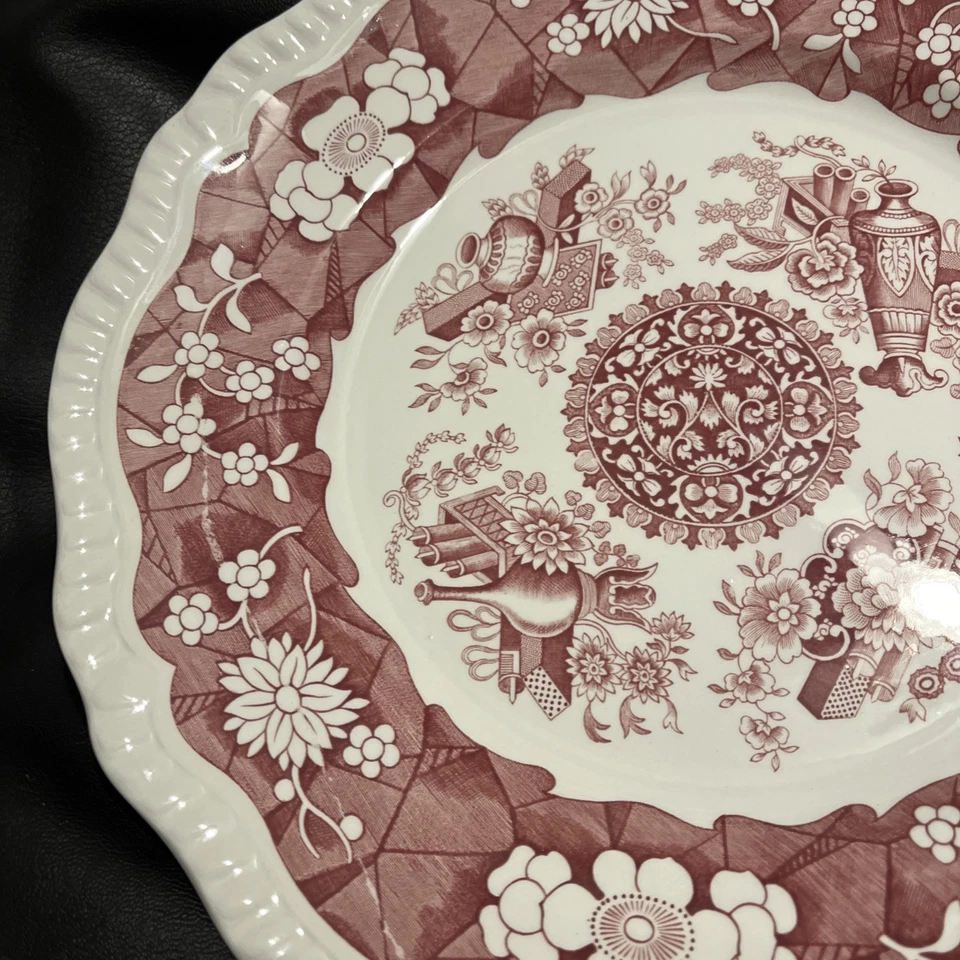 Spode Regency Trophies Dinner Plate Red Archive Collection Regency Series 10.75" - Image 4 of 4