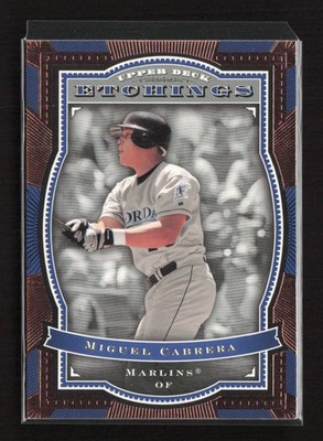 2004 Upper Deck Etchings #61 Miguel Cabrera Florida Marlins Near Mint or Better