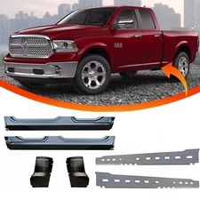 OE Style Inner and Outer Rocker Panel Cab Corners Ram Quad Cab for 2009-18  6Pcs