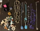 27pc Resale Costume Jewelry Lot Vintage & New Earrings Necklace Brooch Pins Pend