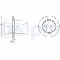 Bremsscheiben FüR Fiat Freemont 345 VW Routan Chrysler Grand Ab 11-> 68032944AA