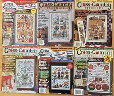 Cross Country Stitching Magazine Lot of 6 Iss...