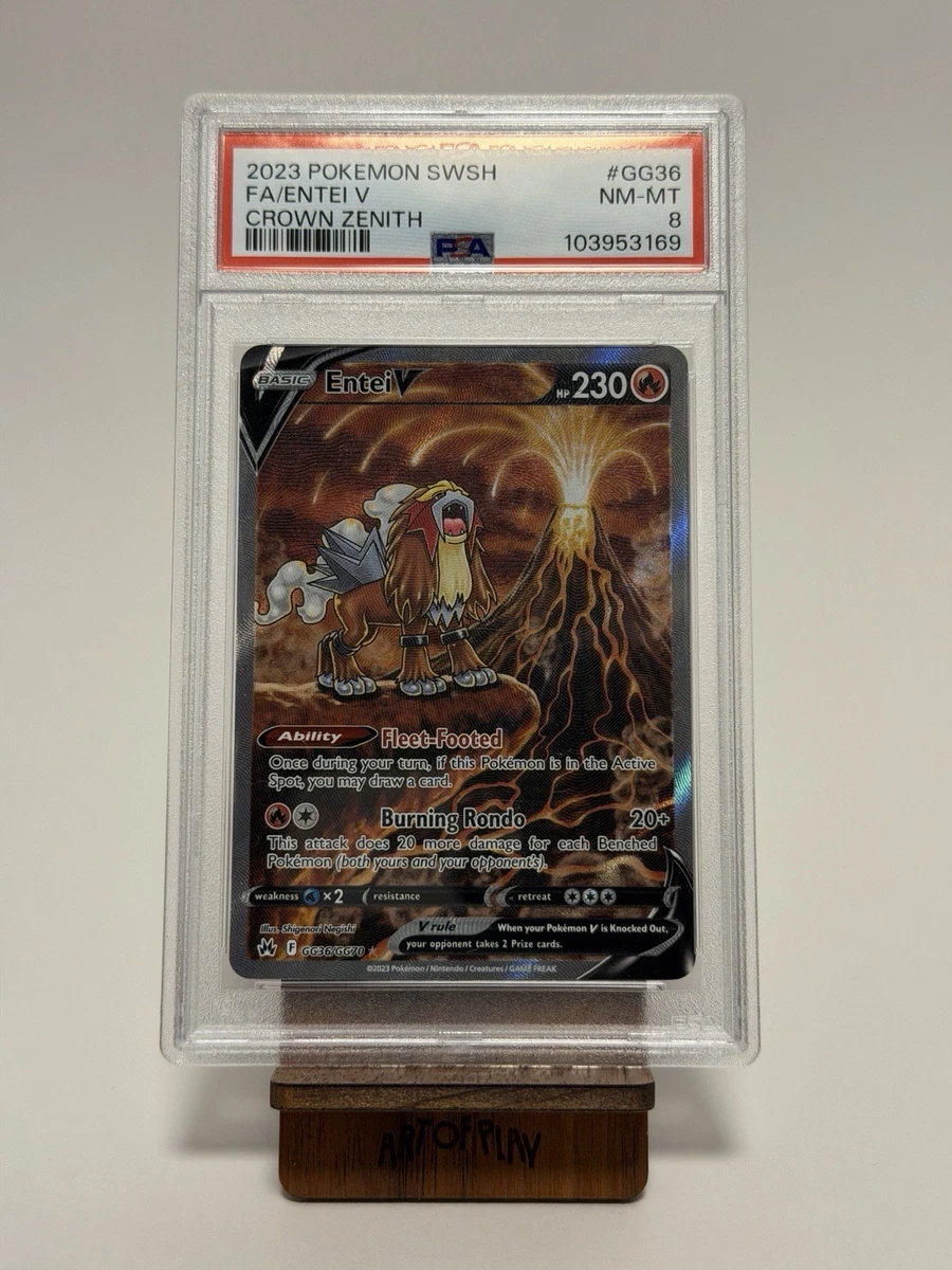 Entei Pokémon TCG Professional Sports Authenticator (PSA