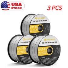 3*E71T-GS 2.2lbs Flux Core Welding Wire .030, Gasless Mild Carbon Steel MIG Weld