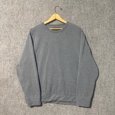 Jachs New York Sweatshirt Men  s Large Blank Pullover Outdoor Attire Light Gray