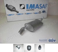 Imasaf ESD Auspuff Endtopf+Anbauteile für Lancia Y10 1.1 I.E+1.3 I.E. 1989-1995