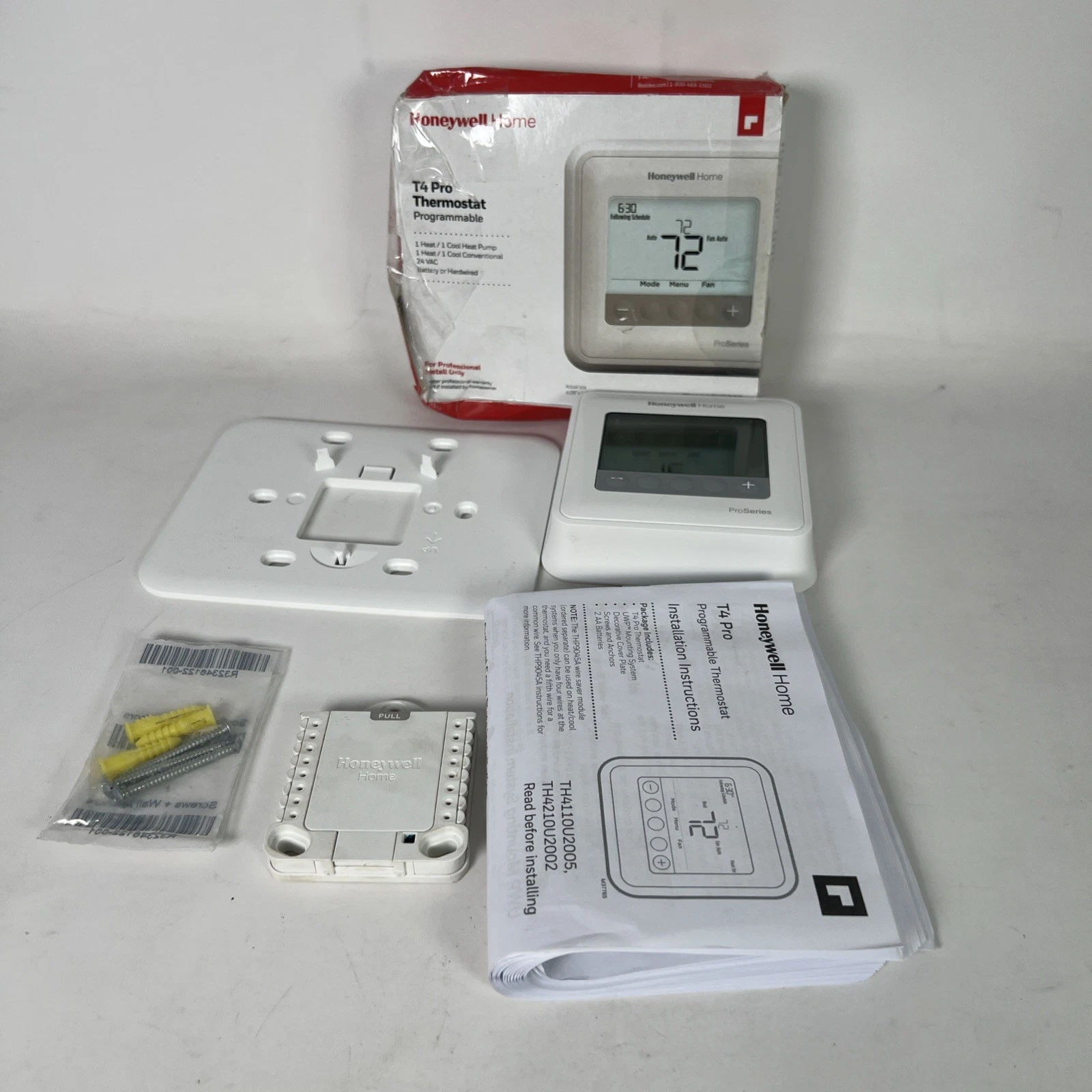 Honeywell Home T4 Pro Thermostat Programmable TH411OU2005 Pro Series