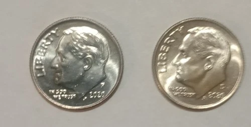 2020 P &  D Roosevelt Dime Set! BU Uncirculated Full Bands! Free Shipping!