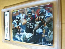 J.J. JJ WATT TEXANS 2014 TOPPS PRIME # PT-JW PRIME TIMERS GRADED 9