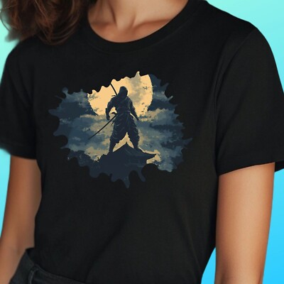 Frauen T-Shirt Ninja Mond Baumwolle Größe S bis 3XL