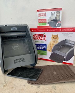nature's miracle self cleaning litter box single cat