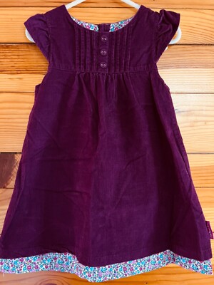 JoJo Maman Bebe Wale Cord Burgundy Dress EUC Girls Size 18-24 Months | eBay