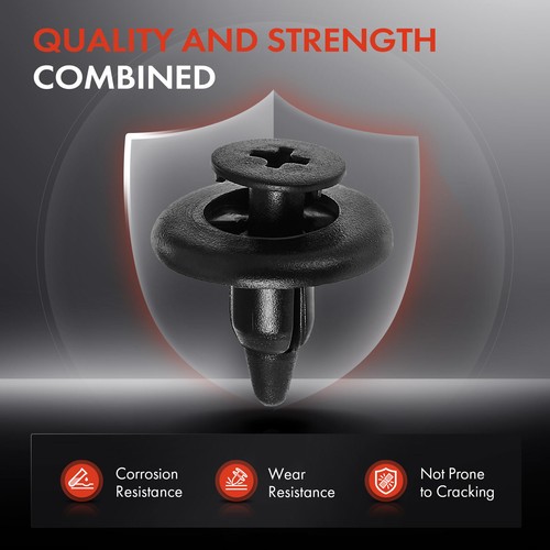 30Pcs 6 mm Nylon Back Garnish Trim Panel Retainer Screw-Type for Toyota Tacoma - Picture 5 of 10