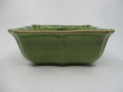CASAFINA VINTAGE PORT GREEN SQUARE CEREAL BOWL- 6 1/8" 0910F