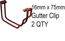 2x Marley Classic Guttering RCC51 Gutter clip  Caramel Plumbing Gutter Clip