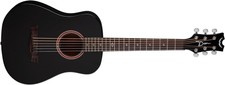 Dean Flight Series 3/4 Size Travel Acoustic Guitar, Spruce Black (fly Bks)