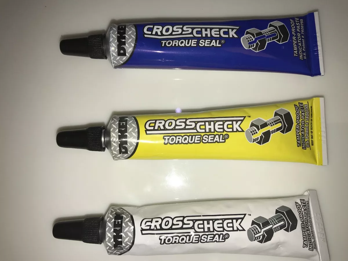 DYKEM CROSS CHECK TORQUE SEAL 3 Pack BLUE, YELLOW, WHITE Indication Paste