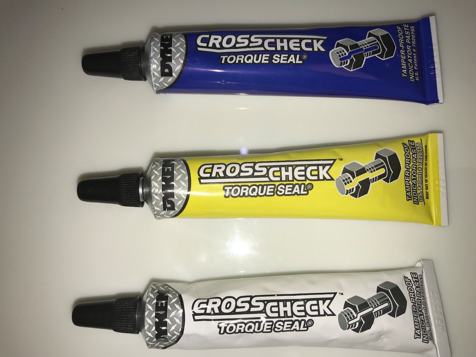 Cross Check Dykem White Torque Seal - 1 Ounce Tube (12 Pack)