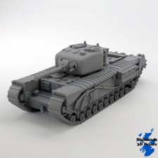 Churchill NA75 Tank WW2 Tabletop Gaming 3D Print