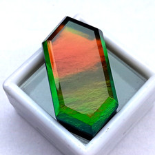 Excellent 25.85 Ct Certified Aurora Fire Opal Natural Fancy Cut Loose Gemstone