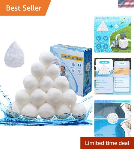 3.1lbs Pool Filter Balls Eco-Friendly Media for Sand Filters Above Ground Pools