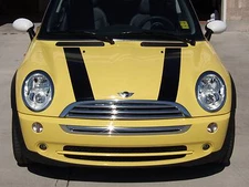 Mini Cooper Bonnet Stripes Hood Vinyl Decal Graphics 2007 2008 2009 2010 Sticker