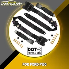 2 Set 3 Point Seat Belt Retractable Straps for Ford F150 Cab & Chassis
