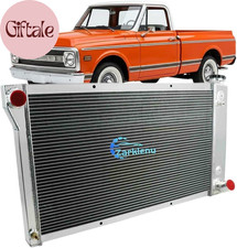 3 Row Aluminum Radiator for 1967-1972 Chevy C10 C20 C30 K10 K20 GMC C1500 4.1L 4