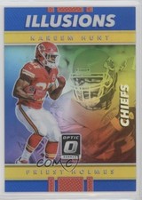 2017 Donruss Optic Illusions Blue Prizm 108/149 Kareem Hunt Priest Holmes #3 gn1