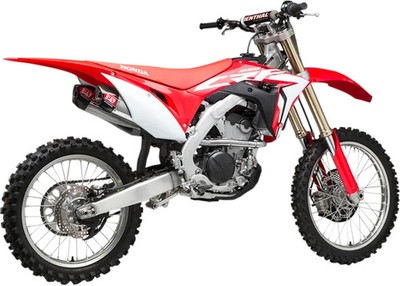 Yoshimura RS-9T Signature Dual Slip On SS Exhaust Pipe Honda CRF250R 18-19