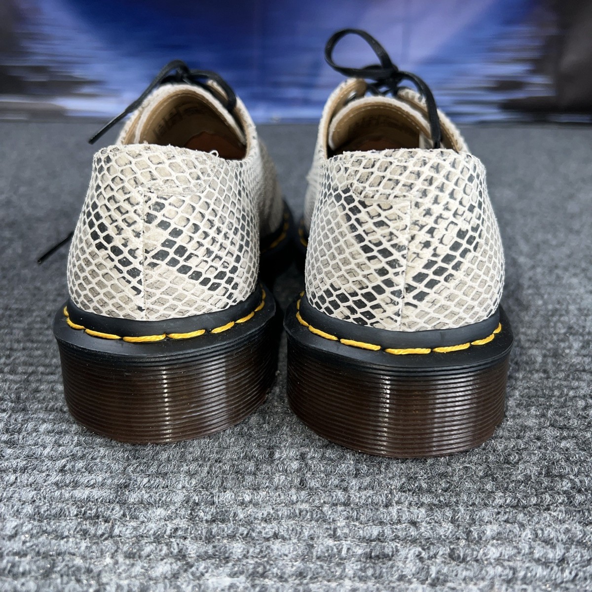 DOC MARTENS 2046 SNAKE PYTHON PRINT SUEDE OXFORD SHOES MENS 5 M