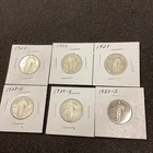 Lot of 6 - 90% silver STANDING LIBERTY QUARTERS - Lot of 6 coins -1925-1930