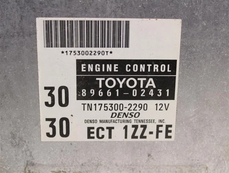 Computadora ECU ECM TOYOTA COROLLA 1998 AUTO CALI 4 VELOCIDADES 8966102431 972786 Foto 4 de 4